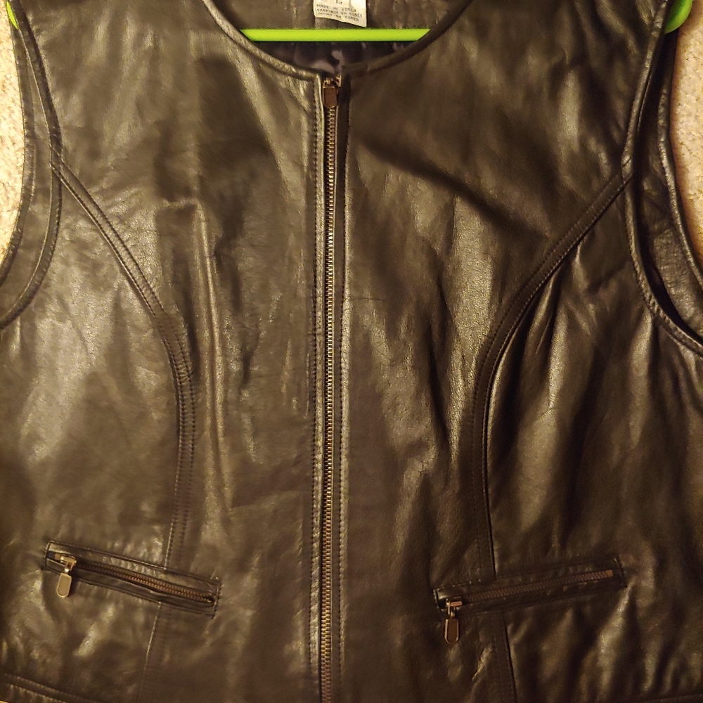 Jones&co vintage leather vest